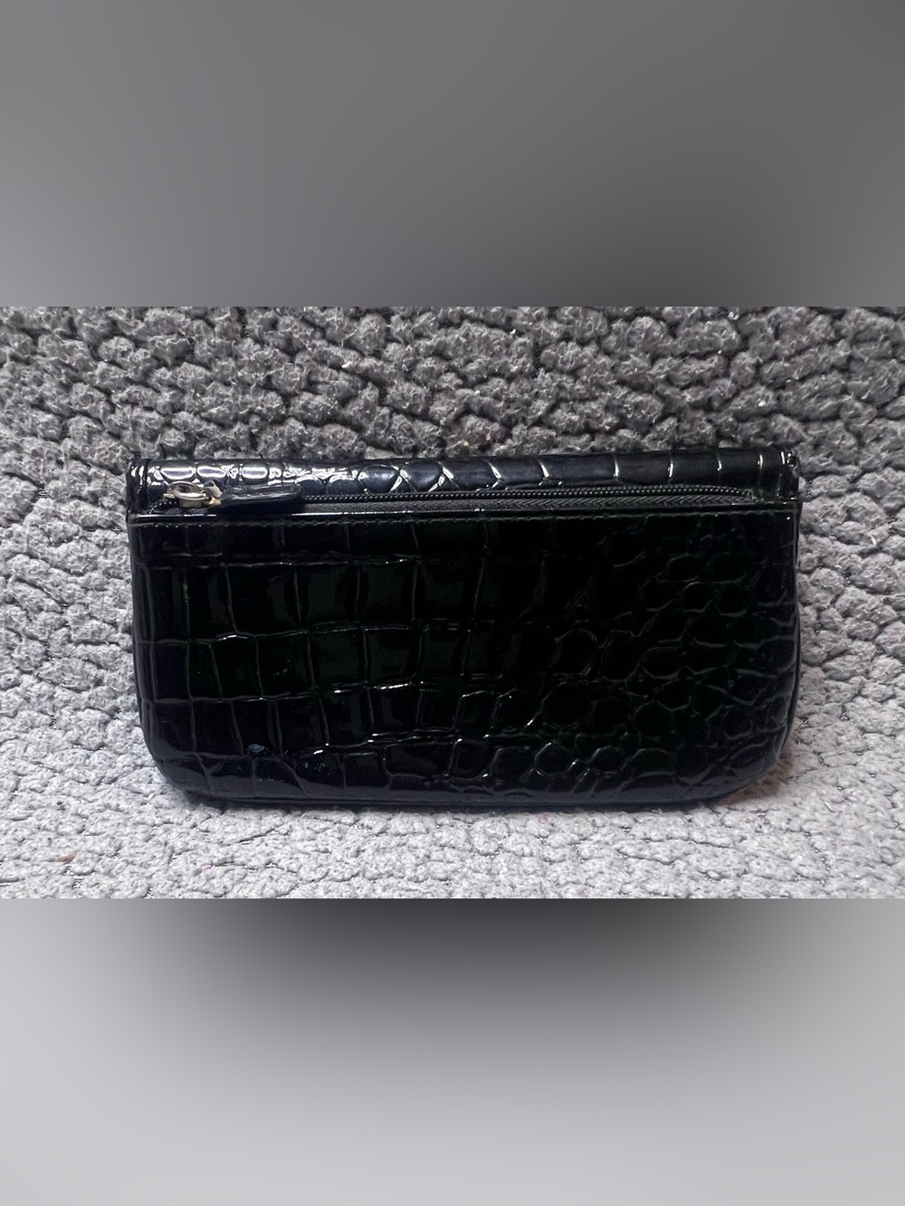 Crocodile Wallet Women’s Size Medium Black Leather Leather Wallet
